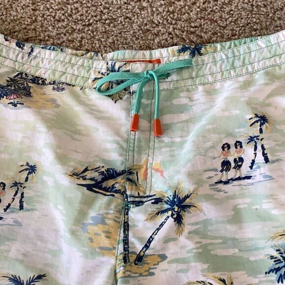 Tori Richard Hawaiian Swim Trunks Mesh Lined Shorts Men’s 38 - Picture 3 of 6